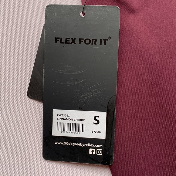 90 DEGREE BY REFLEX Wonderflex Elastic Free High Waist Capri Leggings, small - Picture 13 of 16